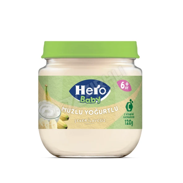 Hero Baby Muzlu Yoğurtlu Kavanoz Mama 120 Gr ürün görseli 1