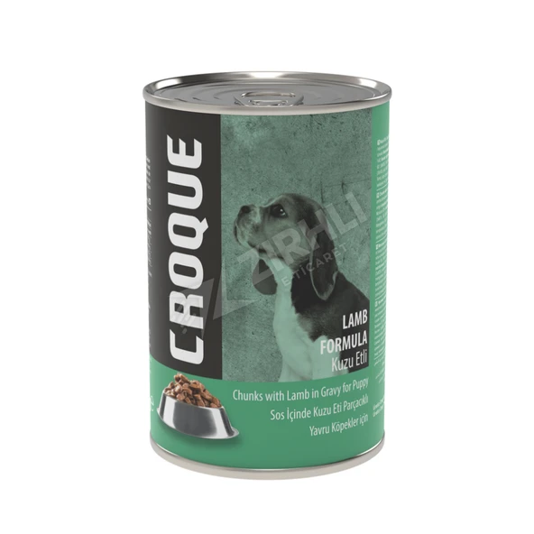 Croque Kuzu Etli Konserve Yavru Köpek Maması 400 Gr ürün görseli 1