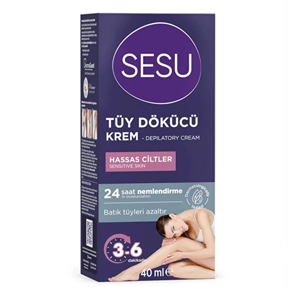 Sesu Tüy Dökücü Krem Hassas Ciltler 40 ml. ürün görseli 1