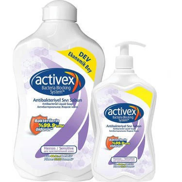 Activex Sıvı Sabun Hassas 1 Lt+ 500 Ml Hediye ürün görseli 1