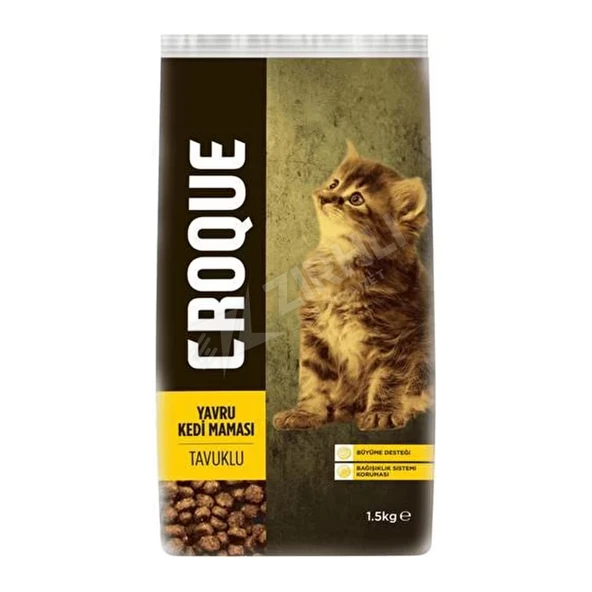 Croque Tavuk Etli Yavru Kedi Maması 1.5 Kg ürün görseli 1