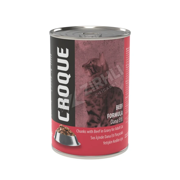 Croque Dana Etli Konserve Yetişkin Kedi Maması 400 Gr ürün görseli 1