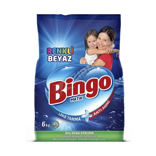 Bingo Matik Knsn Renkli & Beyaz 6 Kg ürün görseli 1