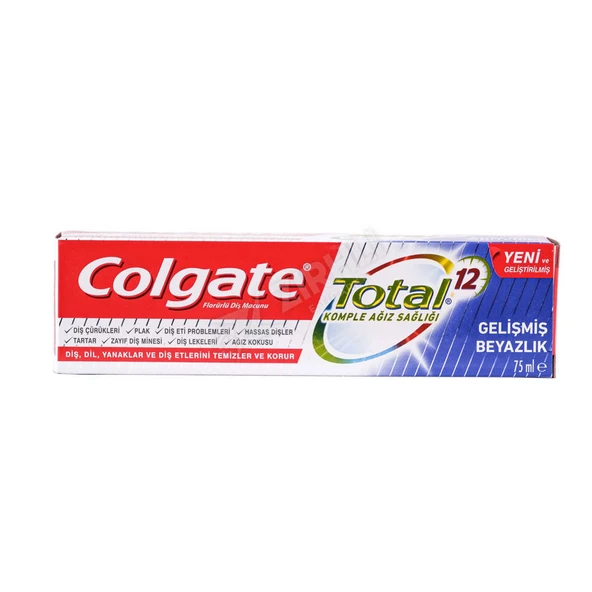 Colgate Total Gelişmiş Beyazlık  Diş Macunu 75 Ml ürün görseli 1