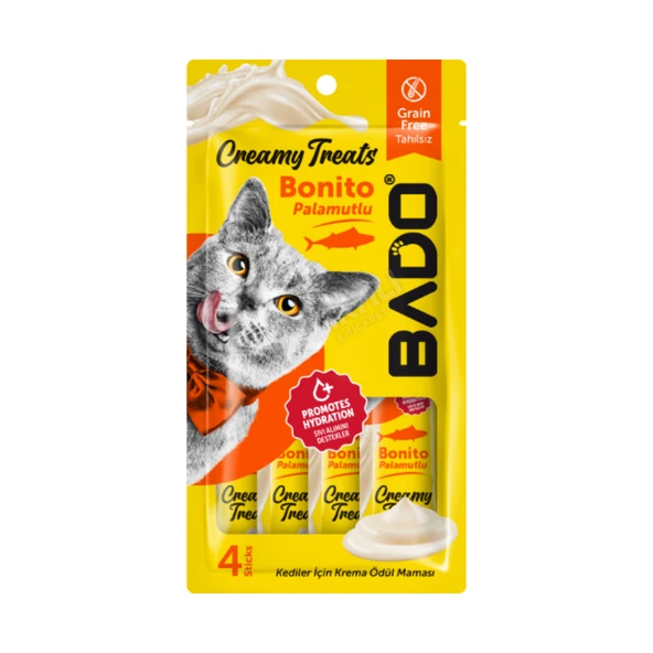 Bado Creamy Treats Palamutlu Krema Kedi Ödülü 4x15 Gr ürün görseli 1
