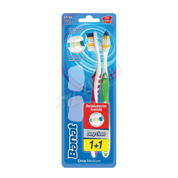 Banat Diş Fırçası Deep Clean  ( 1+1 ) Orta ürün görseli 1