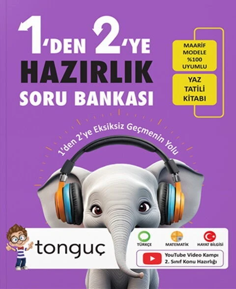 Tonguç Akademi 1 den 2 ye Hazırlık Soru Bankası ürün görseli 1