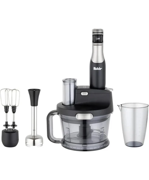 Fakir C / F 4 Bıçaklı 1000W Yüksekgüç 2 Farklı Rende Speed Quadro Blender Seti Bpa Içermez ! Metal Resmi ürün görseli 1