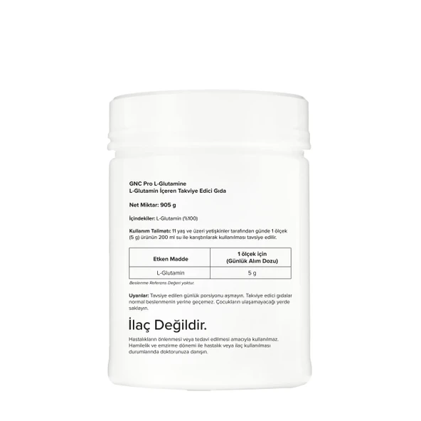 GNC Pro L-Glutamine – 905 g (181 servis) - Resim 2