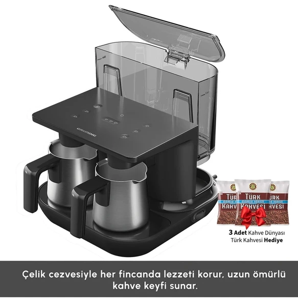 Grundig Tek Tuşla Lezzetli Kahve Pişirme Makinesi Inox Tcm 7061 D ürün görseli 1