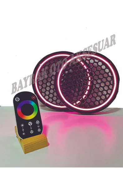 Onerous Özel Üretim Dokunmatik Kumandalı 20 CM Neon Işıklı Midrange Hoparlör Kapağı 1 Takım (2 Adet) ürün görseli 1