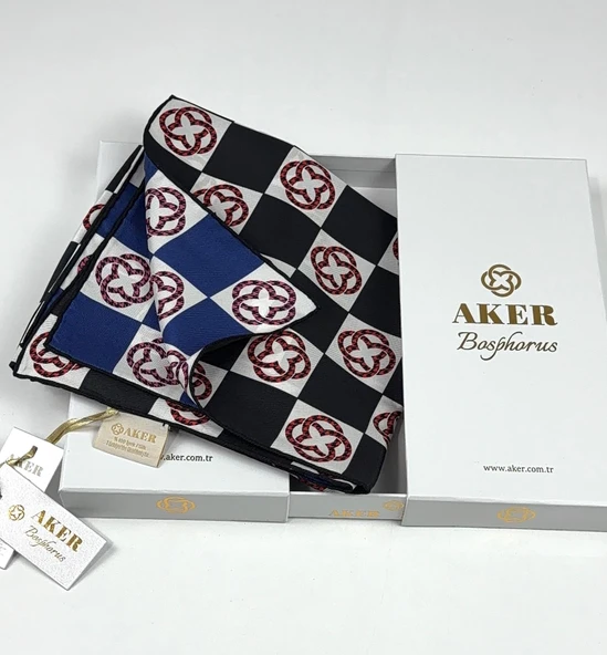 Bosphorus Çift Taraflı İpek Twill Eşarp 89147112 - Resim 6