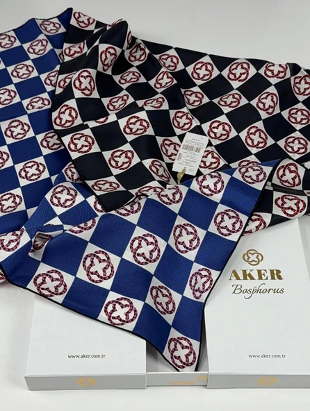 Bosphorus Çift Taraflı İpek Twill Eşarp 89147112 - Resim 8