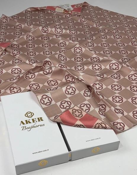 Bosphorus Çift Taraflı İpek Twill Eşarp 89147112 - Resim 4
