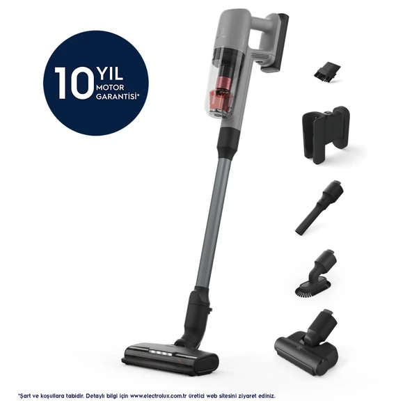 Electrolux 2.2 Kg Ultra Hafif Tasarım PetPro Başlıklı 10 Yıl Motor Garantili Şarjlı Dikey Süpürge Animal 700 EP71AB14UG ürün görseli 1