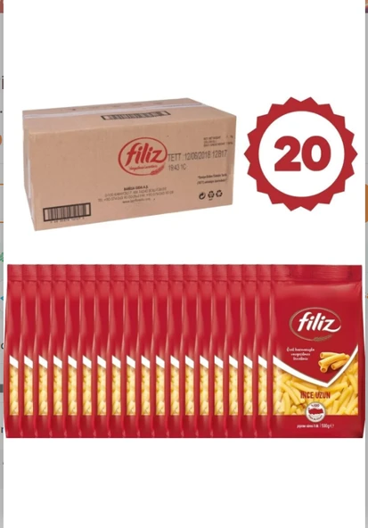 Filiz İnce Uzun Makarna Özel Harman 500 Gr 20 Adet ürün görseli 1