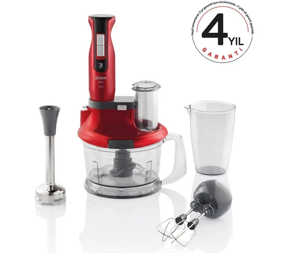 Arzum Hestia Multi 5 Fonksiyonlu Premium Blender Seti 1500 Watt, 1,5 Lt Doğrayıcı Hazne, 800 ml Ölçü Kabı, Paslanmaz Çelik Çırpıcı, Çift Taraflı Paslanmaz Ç ürün görseli 1