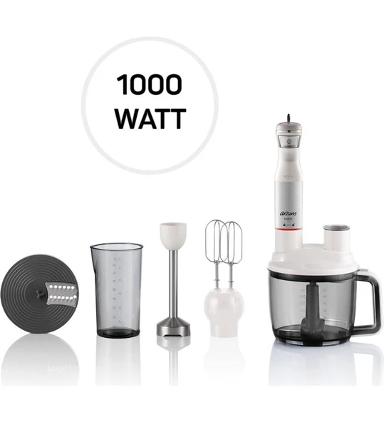 Arzum Doğrama, Çırpma, Rendeleme, Dilimleme ve Çubuk Blender Fonksiyon-Mutfak Robotu & Blender + Hassas Mutfak Tartısı ürün görseli 1