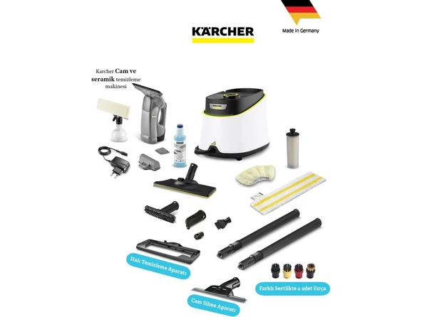 Kärcher Sert Zeminler Için Kolay Temizlik Sc 3 Deluxe Buharlı Temizlik Makinesi -Karcher Cam ve Seramik Temizleme Makinesi ürün görseli 1