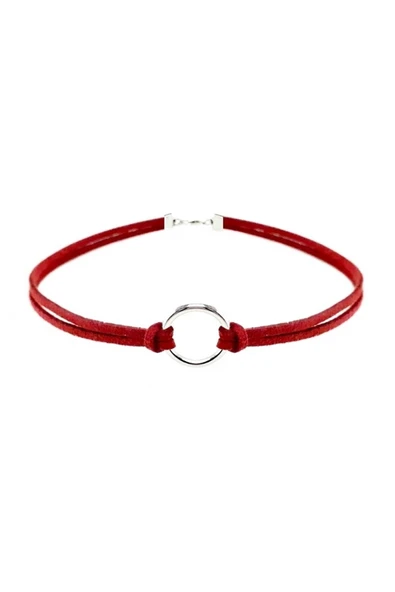Taba Rengi Kadın Süet Round Choker ürün görseli 1