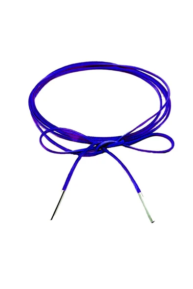 Lacivert Renk Süet Kadın Bağcıklı Choker Kolye ürün görseli 1
