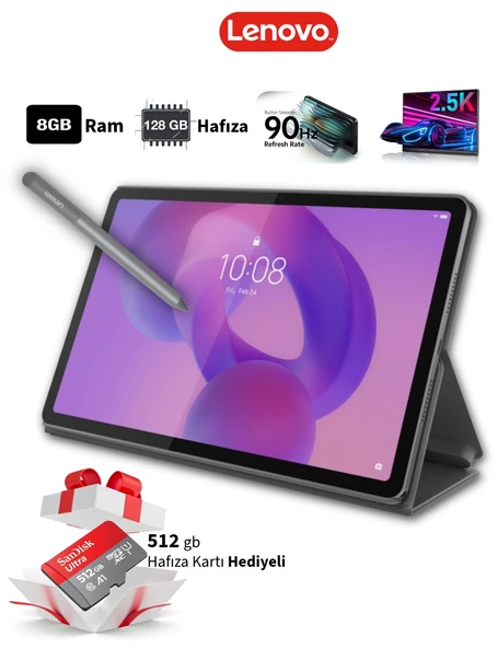 Lenovo 2.5K 2560 x 1600 Piksel IPS Ekran 8GB Ram 128GB+512gb Hafıza Tablet+Kalem+Klavyeli Kılıf ürün görseli 1