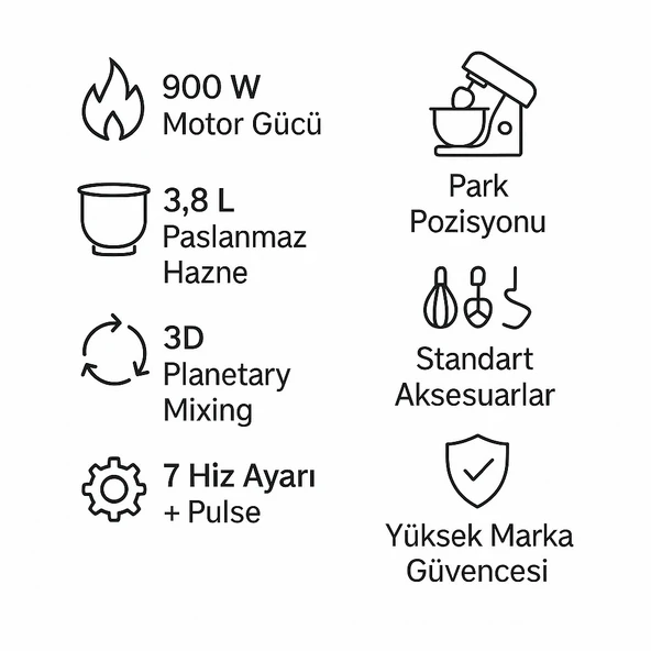 Bosch MUMS2VM00 Mutfak Şefi 900W Inox - Resim 2