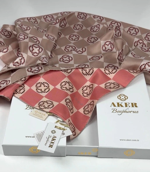 Bosphorus Çift Taraflı İpek Twill Eşarp 89147112 ürün görseli 1