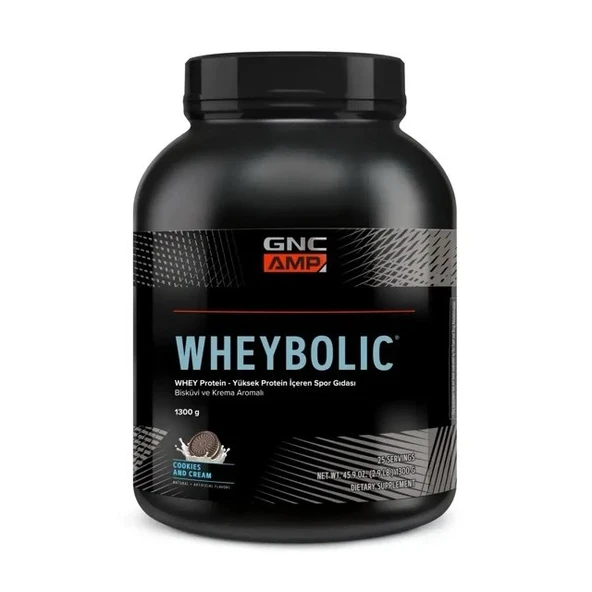 GNC AMP - Wheybolic – 1300 g (25 servis) - Bisküvi ve Krema Aromalı ürün görseli 1