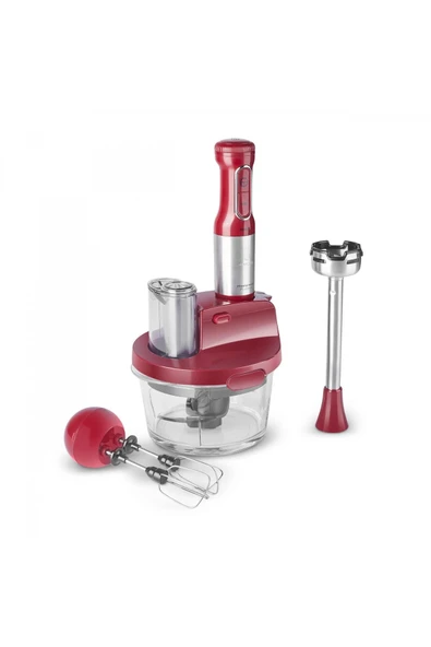 Karaca 2000W Turbo 1,5 LT CAM Hazneli, 4 kanatlı Paslanmaz Çelik Bıçak, Buz Kırma Fonksiyonlu Mutfak Robotu ürün görseli 1