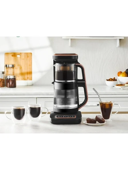 Karaca Wifi Connect 4 in 1 (Çay Demleme, Filtre Kahve, Mama Suyu, Sıcak Su) Konuşan Otomatik Demleme Makinesi 2500W ürün görseli 1