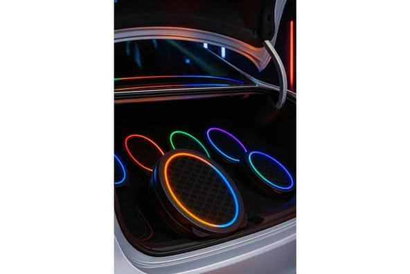 Onerous 16 cm Midrange Kapağı Piksel Neon Ledli 358 Animasyonlu 2 Takım 4 Kapak Rf Kumandalı ürün görseli 1