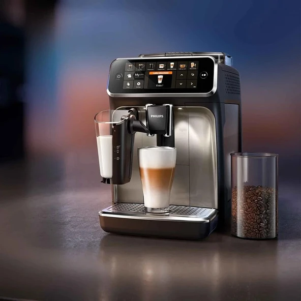 Philips Espresso Caffe Crema Americano Cappuccino vb 12 Çeşit Kahve Otomatik Espresso Makinesi, LatteGo Süt Sistemi, AquaClean Filtre, Paslanmaz Çelik, 1500W ürün görseli 1
