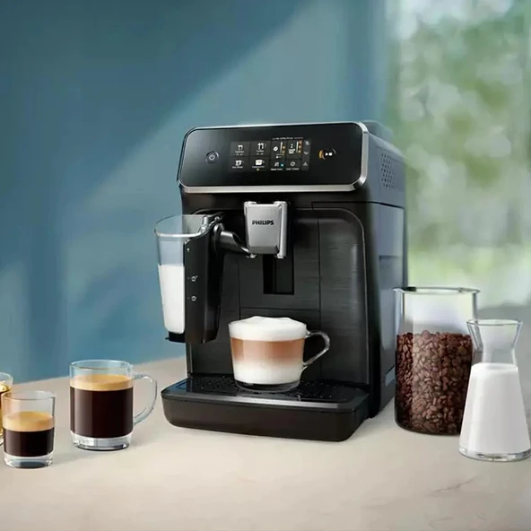 Philips Lattego 2300 Serisi Aquaclean Filtre, 15 Bar Basınç ve Krom Kaplama Tam Otomatik Espresso Makinesi ürün görseli 1