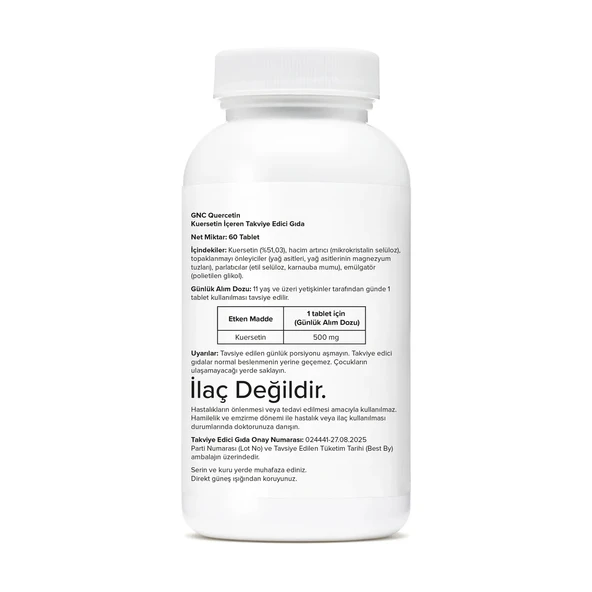 GNC Quercetin – 60 Tablet - Resim 2
