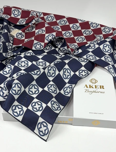 Bosphorus Çift Taraflı İpek Twill Eşarp 89147112 - Resim 9