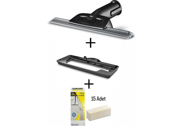 Karcher Sc Serisi Cam Temizleme Aparatı, Halı Aparatı, 15 Tek Kullanımlık Bez Sc2 Sc3 Sc4 Sc5 Easyfix Delux ürün görseli 1