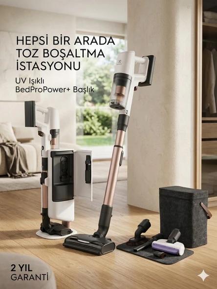 Electrolux EP83HB25UV 800 Serisi Hygienic UV Toz Boşaltma Şarj ve Bakım İstasyonlu Kablosuz Süpürge ürün görseli 1