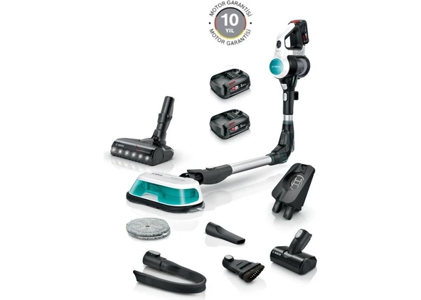 Bosch Islak Kuru 2 Sı 1 Arada 18V Çift Bataryalı Premium Aqua Şarjlı Dikey Süpürge Yüksek Performans, Şık Tasarım ürün görseli 1