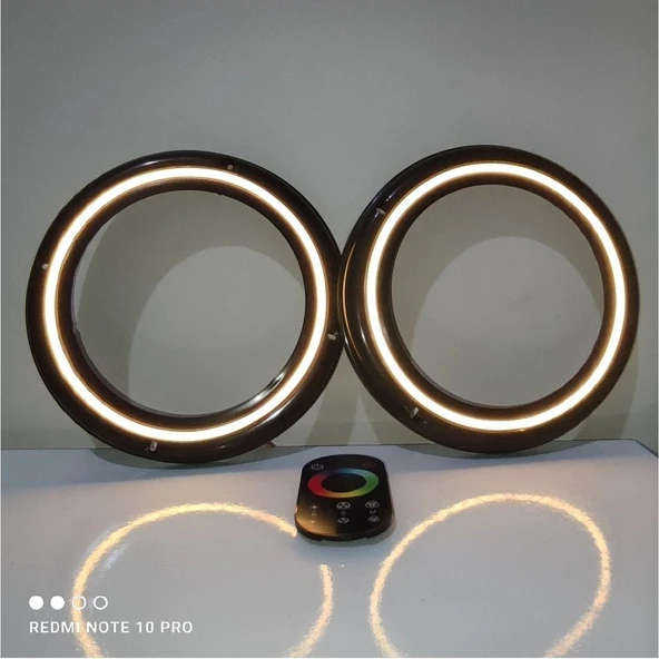 Onerous Dokunmatik Kumandalı 20 cm Rgb Neon Işıklı Midrange Hoparlör Kapağı Içi Boş 1 Takım (2 Adet) ürün görseli 1