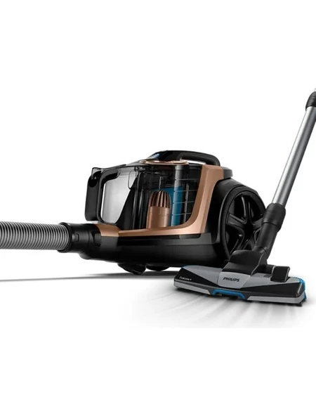 Philips Super Turbo Fırça 900W Yüksek Emiş Gücü Allergy H13 Filtre Marathon Toztorbasız Süpürge Lambader Hediyeli (evcil hayvan tüylerini ve tüy yumaklarını d ürün görseli 1