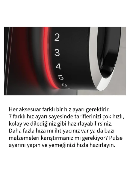 Bosch MUMS2VM00 Mutfak Şefi 900W Inox - Resim 6