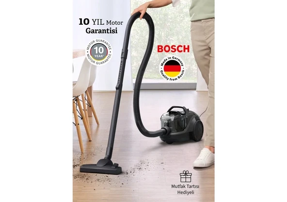 Bosch 550W Hepa Filtreli 10 Yıl Motor Garantili Toz Torbasız Süpürge Serie 4 ürün görseli 1
