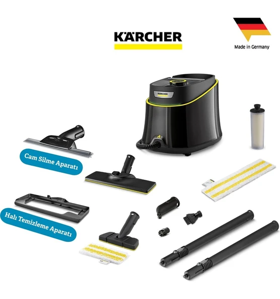 Karcher Sc 3 Deluxe Easyfix Lite Set 1900W 3.5 Bar Hızlı Isınan Buharlı Temizlik Makinesi - LED Göstergeli Sürekli Doldurulabilir Su Tankı Kimyasalsız %99.99 ürün görseli 1