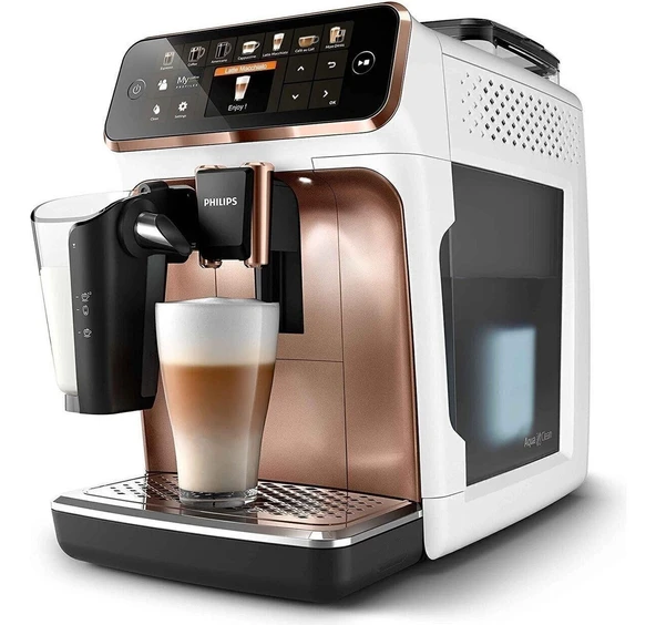 Philips Sezgisel Ekran Tek Dokunuşla 12 Çeşit Sıcak-Soğuk Içecek Tam Otomatik Espresso Makinesi 2kg Tchibo Kahve + Lambader Hediyeli ürün görseli 1