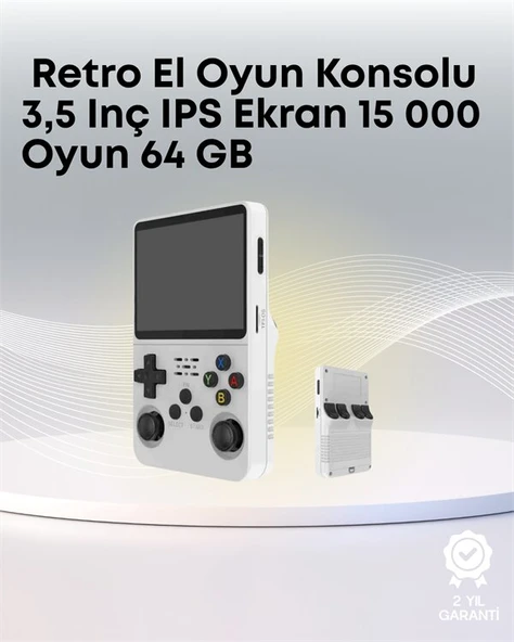 R36S 64 GB Retro El Konsolu - Gelişmiş Donanım ve Özelleştirilebilir Yazılım Yapısı ürün görseli 1