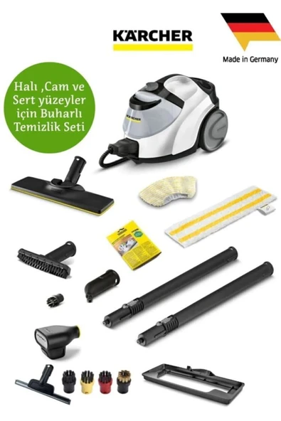 Karcher Yedek Temizlik Seti ve Sc 5 Easyfix Iron Plug Buharlı Temizlik Makinesi ürün görseli 1