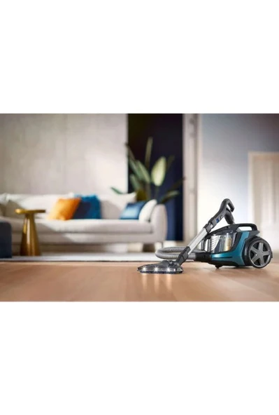Philips Maraton Otomatik Açılma/kapanma Özellikli Powercyclone 10 Yüksek Çekim Gücü Triactive+Led, Başlıklı Uzaktan Kumandalı Süpürge +Lambader Hediye ürün görseli 1
