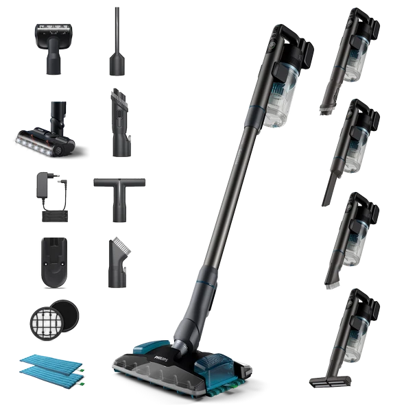 Philips Aqua Plus Islak ve Kuru Temizlik 80 Dakika Güçlü Emiş Şarjlı Dikey Süpürge XC8057/01 ürün görseli 1