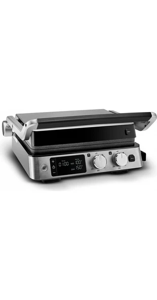 Karaca Compact Steel Sear And Grill Inox Izgara ve Tost Makinesi ürün görseli 1